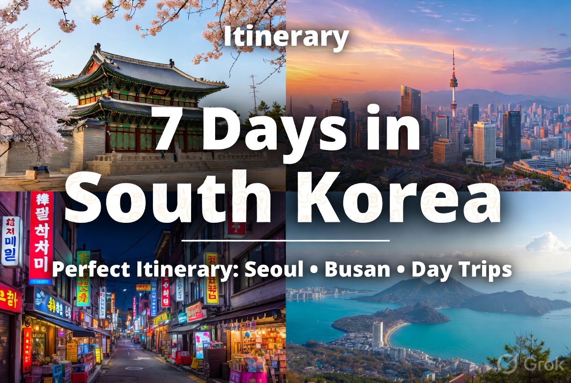 south korea itinerary 7 days